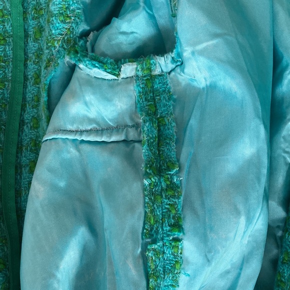 Vintage green woven plaid dress - Picture 11 of 12